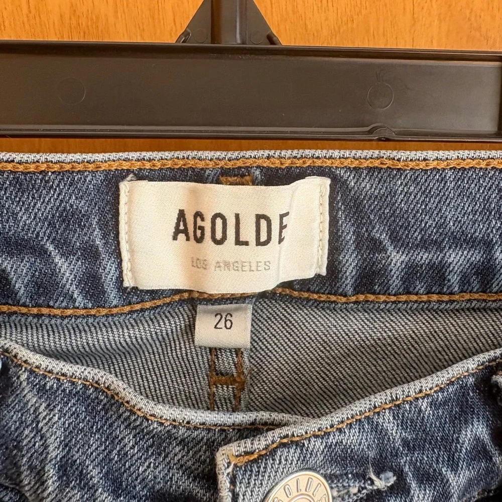 Agolde Toni Slim Straight Jeans Womens 26 Blue High Rise‎ A133C-3002